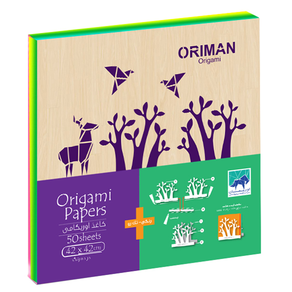 کاغذهای اوریگامی ۴۲*۴۲ تک رو